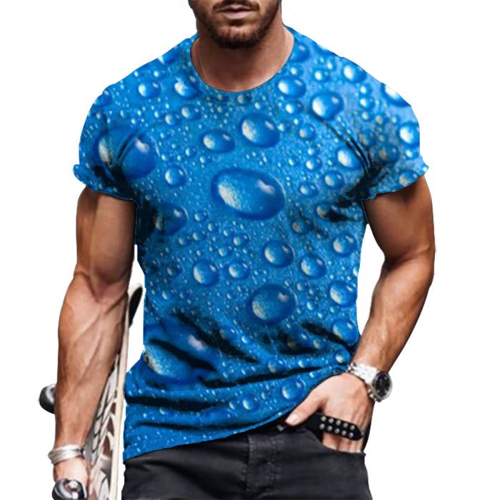 Men T Shirts 3D Novelty Graphic Fashion Casual Camiseta Short Sleeve Tee T-Shirt