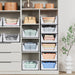 5 Pack Stackable Closet Storage Basket - Stackable Storage Bins