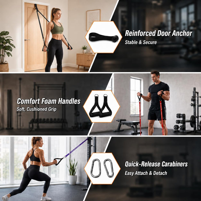 Resistance Bands for Working Out, Exercise & Workout Bands, 5 Levels