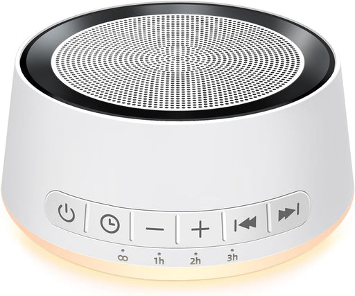 Sound Machine Night Light White Noise Machine with 30 Soothing Sounds 12 Colors Night Light Sleep Machine for Baby Kids Adults Brown Pink Nosie Machine with 32 Volume Levels for Office Home Travel