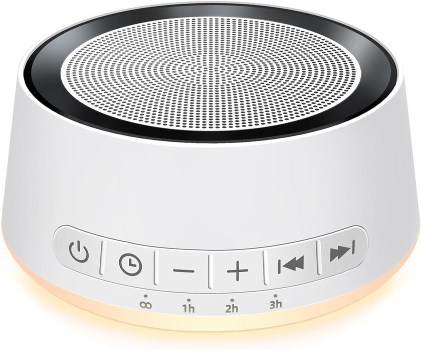 Sound Machine Night Light White Noise Machine with 30 Soothing Sounds 12 Colors Night Light Sleep Machine for Baby Kids Adults Brown Pink Nosie Machine with 32 Volume Levels for Office Home Travel