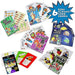 Card Games for Kids - Go Fish, Crazy 8's, Old Maid, Slap Jack, Garbage Monster, War - Simple & Fun Classic Family Table Games - Games May Vary (6 Set)