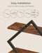 Floating Shelves, Set of 2 Wall Shelves, 2-Tier Hanging Shelves, Wall Shelf Set of 2, Wall Mounted Shelves, for Living R