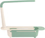 Telescopic Sink Storage Rack Holder, Adjustable Large Capacity Sink Storage Rack, PP Length Freely Drain Rack, Expandable Sink Organizer for Home Kitchen Sink, Easy Installation(Green)