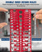 57 Nut and Bolt Thread Checker with 21 Standard &17 Metric &19 Drill Gauges