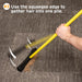 Pet Hair Removal Rubber Broom, 61" Telescopic Handle
