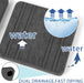 3PCS Water Absorbing Stone Tray, DryingNeat Diatomite Stone Sink Tray, Instant Dry Sink Coasters, Kitchen Sponge Hand Soap Holder, Countertop Fast Drying Counter Trays,8 * 4inch and 4 * 4inch