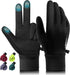 Winter Gloves Women Men, Cold Weather Touch Screen Liner Glove, Windproof 3-Layers, for Running, Cycling, Biking, Hiking, Driving