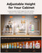 3-Pack 2-Tier Height Adjustable Under Sink Organizer, White