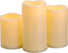 3PCS 4" 5" 6" Waterproof LED Flameless Timer Candles, 1000 Hours Long Battery Life/Flickering Battery Operated Electric 