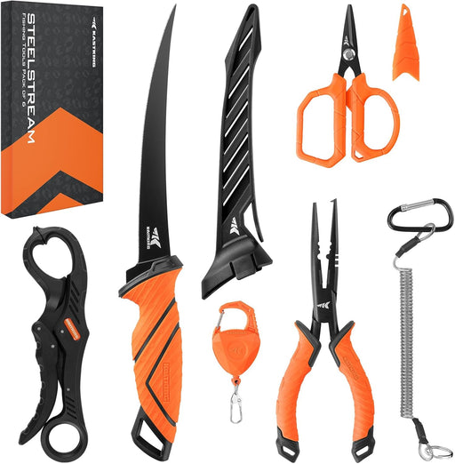 SteelStream 6pc Fishing Tool Kit, Fishing Gear