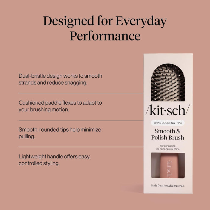 Smooth & Polish Hair Brushes For Women and Men - Terracotta