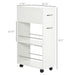 Three-Tier Slim Rolling Utility Cart