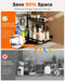 2-Pack 2-Tier Height Adjustable Under Sink Organizer & Storage