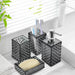 4 PCS Bathroom Accessory Set, Grey Bathroom Accessories Set