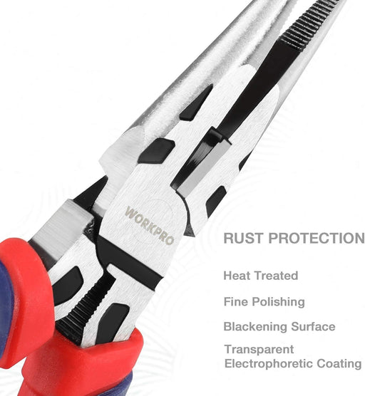Pliers Set, 5-Piece Premium Cr-V Pliers Kit with Storage Pouch