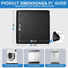 Washing Machine Pan, Drain Pan & Drip Pan, 30"x32" Thickened Silicone Mat with 1" Raised Edge, Non-Slip & Waterproof, Fo