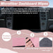 Car Screen Cleaner, 4.1''×4.1'' Pink Microfiber Dashboard Wipes