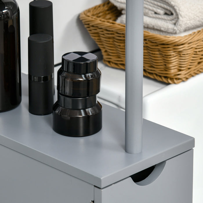 Narrow Bathroom Linen Storage Cabinet