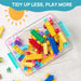 4 Pack 6 Qt Plastic Storage Bins with Lids, Clear Sensory Bins