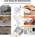 6-in-1 Dog Grooming Vacuum Kit, Pet Clipper & Nail Grinder, White