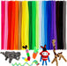 200PCS Thick Pipe Cleaners Craft, 20 Colors Chenille Stems