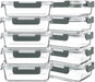 10 Packs 30 oz Glass Meal Prep Containers with Lids