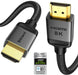 Certified HDMI 2.1 Cable Ultra High Speed 48Gbps Braided HDR 6.6FT