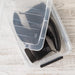 4-Pack 13 Quart Storage Bins with Lids, Clear