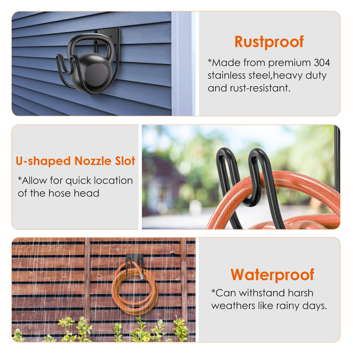 Two-Pack Heavy-Duty Garden Hose Holders