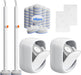 Disposable Toilet Cleaning System - Toilet Brush Kit with 36 High-Performance Refills, Wall Mounted Toilet Brush and Holder for Deep Cleaning Bathroom (2 Toilet Brush+48 Refills)
