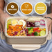 Bento Box for Adults and Kids - 1400ML Portable, Lightweight, Easy to Carry Meal Holder with Spoon & Fork, Durable, Leak