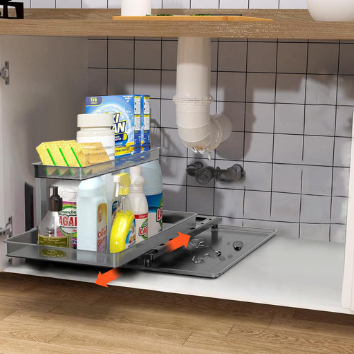 Two-Tier Pull-Out Under-Sink Organizer