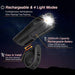 Ultra Bright USB Rechargeable Bike Light Set, Powerful Bicycle Front Headlight and Back Taillight, 4 Light Modes, Easy t
