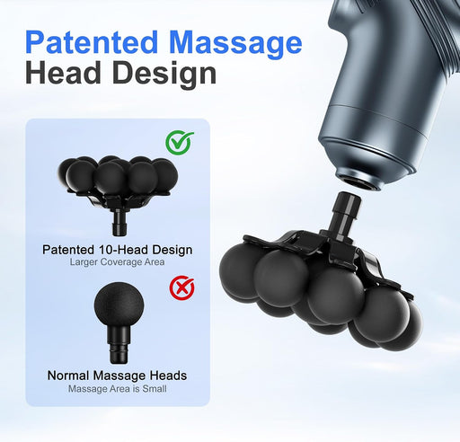 Massage Gun Deep Tissue Mini Muscle Back Massager for Pain Relief