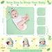 4 PCS Baby Bath Towels Set for Newborn Infant Toddler Essentials (Dinosaur)