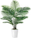 Palm Tree 6FT Artificial, 72in Tall Faux Palm Tree with 15.7 White Planter, Fake Potted Tree for Indoor & Outdoor Home O