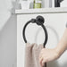 Towel Holder for Bathroom Wall Matte Black Towel Ring