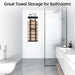 Towel Racks for Bathroom, Bathroom Towel Storage Wall Mounted 30 inch with Shelf Can Holds 6 Large Towels, Wall Towel Ra