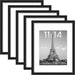 11x14 Picture Frame, Gallery Wall Frames Set of 5, Black