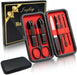 Stocking Stuffers Gift for Men Dad, Manicure Set Nail Clippers Grooming Kit with Travel Case, Personal Care Tools Birthd