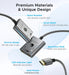 HDMI Switch 2 in 1 Out 4K@60Hz, [with 3.3ft Fixed Braided HDMI Cable, Aluminum Case, 2K@144Hz, HDCP 2.2] Bidirectional 2x1 Switcher Splitter Compatible for PS5/4, Xbox, Roku, FireStick, Switch