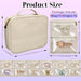 Travel Jewelry Organizer Case,Jewelry Bags for Traveling, Jewelry Binder with 24 Pcs Clear Zipper Velvet Pouches for Sto