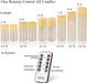 Flameless Candles Led Candles Pack of 9 (H 4" 5" 6" 7" 8" 9" x D 2.2") Real Wax Battery Candles with Remote Timer for Ho