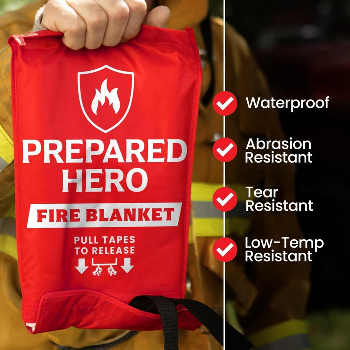 Emergency Fire Blanket, Kitchen & Home, 39 x 39 in, 2 Pack