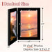 Hinged Double 4x6 Picture Frame, 2-Opening Folding Black Desk Photo Frame with HD Plexiglass, Bifold Frames Tabletop or 