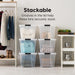 6-Pack 54 Quart Storage Bins with Lids, Clear