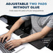 L-Shaped Memory Foam Desk Edge Cushion (2-Pack), Non-Slip PU Cover