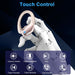 Wireless Earbud, 75H Bluetooth 5.4 Headphones Sport IP7 Waterproof, Running Wireless Earphones with ENC Noise Canceling Mic, 3D Bass Over Ear bud with Earhooks for Android, iOS, Workout, Gym, Rosegold