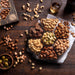 Holiday Nuts Gift Basket - Assortment of Sweet & Roasted Salted Gourmet Nuts - Food Gift Box for Dad, Him, Husband, Chri
